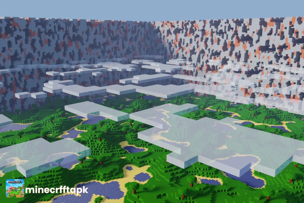 Far Lands view in minecraft