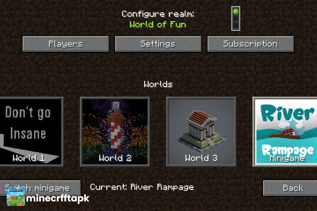 Minecraft Realms Customize
