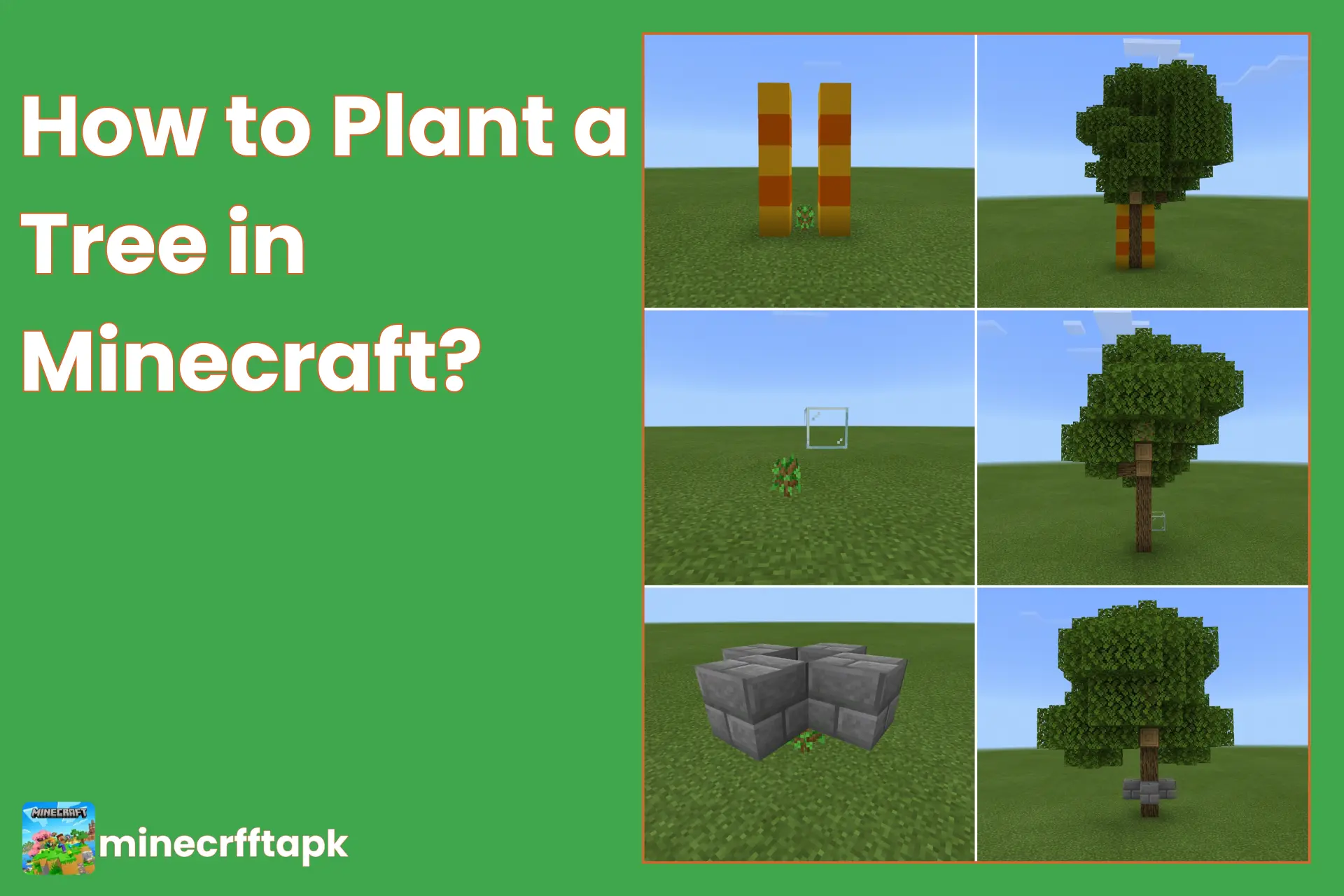 how to plant a tree on minecraft​