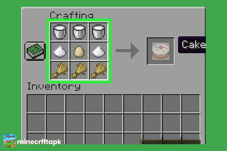 Cake Recipe in Minecraft